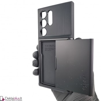 Spigen Slim Armor Cs dėklas - juodas (Samsung S23 Ultra)